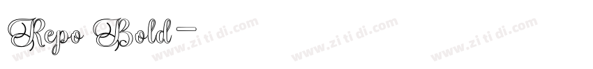 Repo Bold字体转换